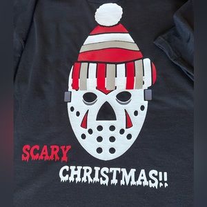 “Scary Christmas” hockey mask T shirt size 2XL